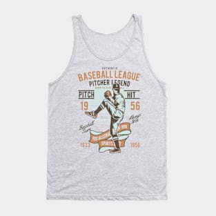 Baseball League Pitcher Legend Tank Top